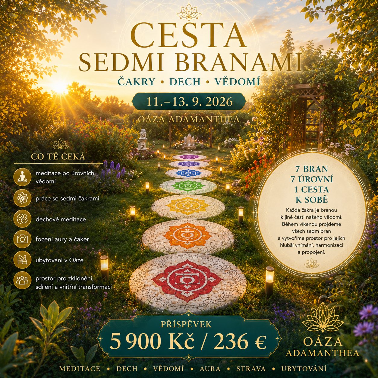 CESTA SEDMI BRANAMI - čakry * dech * vědomí *